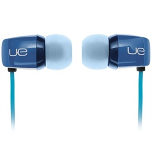 罗技（logitech）UE 90vm 隔音耳机+麦克风 配5对抗汗耳塞 布鲁蓝