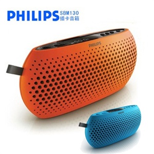 【当当团购】飞利浦 便携式插卡小音箱SBM130 FM LED显示屏 新品