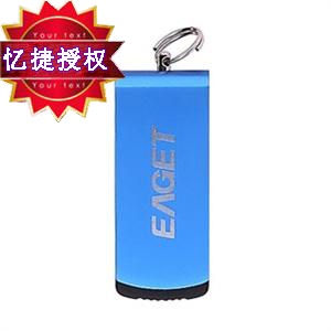 【开成存储】忆捷 速豹U5 16G爱情密码 铝合金 加密 优盘 蓝色