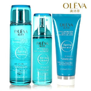 OLEVA/奥洛菲 活泉水动力基础护理保湿3件组 洗面奶 爽肤水