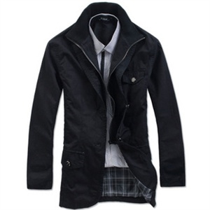 2011秋冬秋装新品拆卸假两件装饰男士休闲西服西装98354