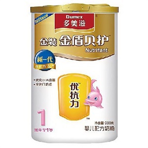 多美滋 金装金盾贝护婴儿配方奶粉900g（新）