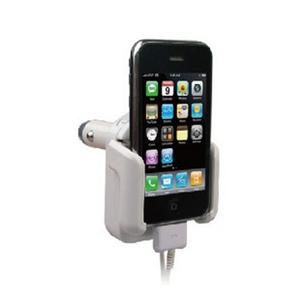 黑角 iPhone 4代 3G touch 车载充电器 FM 发射器 调频 车充