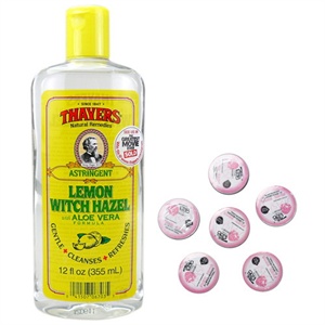 金缕梅THAYERS 柠檬收敛水355ml（赠酷品压缩面膜巾6粒）