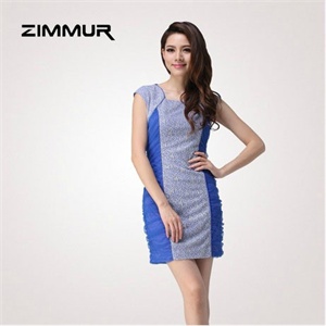 zimmur 夏装 春装 修身松紧腰 连衣裙 Z12XQJ743B7 显瘦