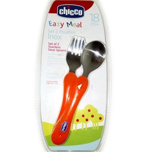Chicco 智高不锈钢叉和勺套装