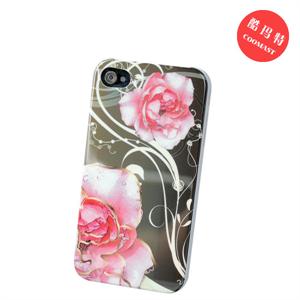 酷玛特 苹果手机套iPhone4代4G保护壳手机壳浪漫花语03