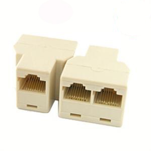 科唯奇 网线1分2转接器 三通网络头 RJ45网络3通头 网线连接器