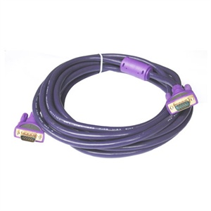 【当当自营】 MillionWell 金佳佰业 紫色VGA3+6逐行液晶显示线 3米 24K镀金版 M/M