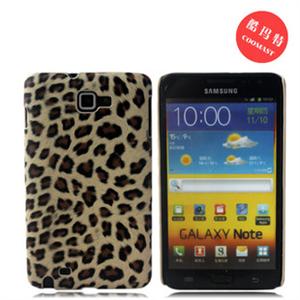 三星i9220手机壳 Galaxy Note N700保护套皮质豹纹控(褐底豹纹)