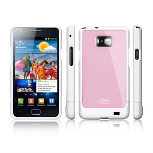 韩国SGP Linear 三星i9100 Galaxy S2保护壳 透背彩壳 粉边白背