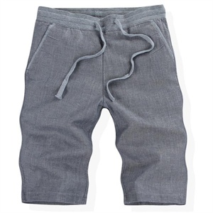 韩版舒适英伦风男士亚麻休闲短裤男装棉麻五分裤 中裤 夏季新款