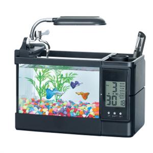 金利佳 插电办公桌迷你鱼缸/梦幻水晶宫/插电水族箱