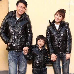 SMY 2010 秋冬亲子装连帽情侣装 家庭装 加厚棉服 H1075