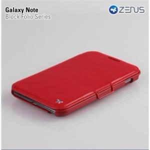 Zenus三星i9228 N7000 i9220 原装皮套 商务后盖皮套（红色）