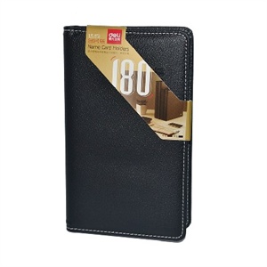 得力文具 办公用品 5792 180张硬皮名片册