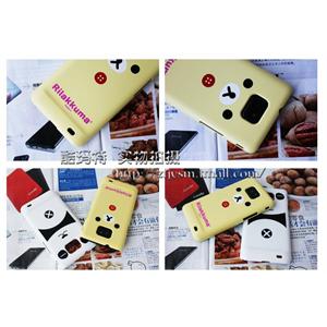 酷玛特 三星i9100手机套保护壳手机壳黄底松弛熊