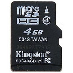 金士顿 4GB 4G (microSDHC) TF 卡 适用于手机 MP4 MP5 相机等