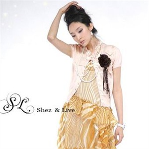 00825shez & live浪漫东方风情针织上衣（不配胸花）（实物图）