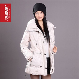 2010冬季新款 北极绒羽绒服 正品 女式 中长款 981053 厂家直销