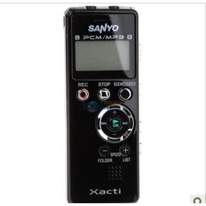 SANYO 三洋 ICR-PS004M 可扩卡PCM线性录音笔 睿智黑 内配2G卡