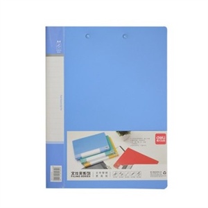 得力文具 办公用品 5341 单强力夹+插袋 【规格】A4