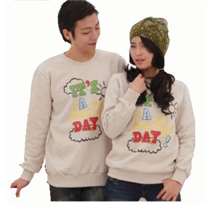Onlykiss 2011秋冬装 字母加厚卫衣亲子装OK1D506