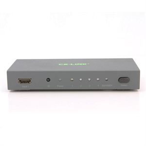 CE-LINK HDMI切换器4X1带音频输出 高清 1080P分辨率 音频 深灰色