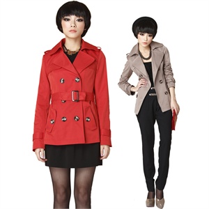 TT.COLOR 2012 春季新款女装 简洁百搭 OL通勤款风衣 外套F26