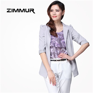 ZIMMUR 2012春装 夏装 百搭气质简约款 外套 Z12XVY079A7 显瘦