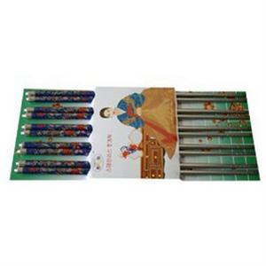 瑞恒逸品不锈钢筷子5双装（蓝底红花）