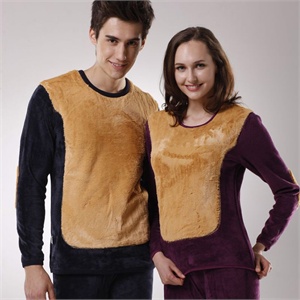 北极绒女士保暖内衣 羊毛竹炭加厚 黄金甲