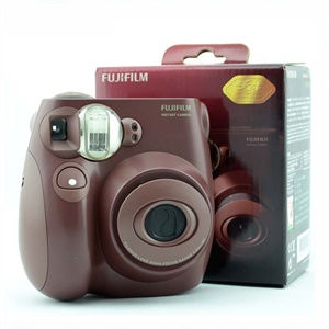 拍立得迷你相机Instax mini7s 咖啡色 送2盒纸+自拍镜+原袋 6件装