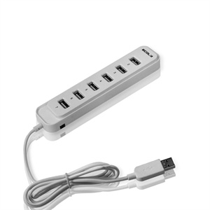 【当当自营】宜客莱 Smart智慧型7口USB集线器（象牙白）USB-HUB07WT