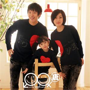 QQTOM 2011春装 心的巧合长袖亲子家居服 QQ-C05