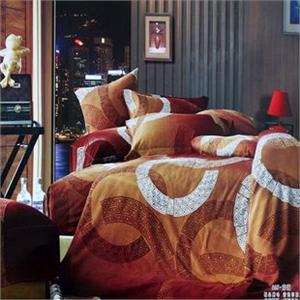 热销商品！艺森高档加厚超柔全棉磨毛印染四件套 时尚恋曲