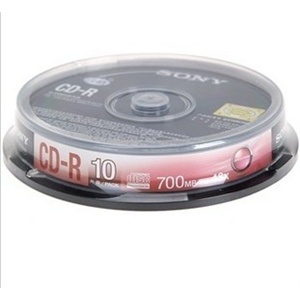 索尼（SONY）CD-R 48速 700M 桶装10片 刻录盘 索尼原厂正品！