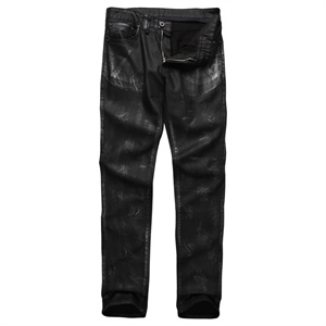 浪氏威尔2012 黑色水洗工艺独特牛仔裤子 品牌男装正品 LSAJE023