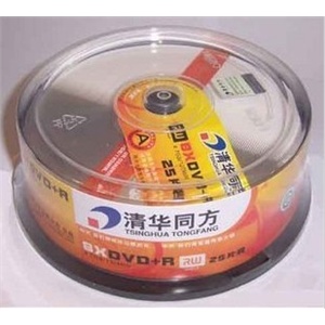 原装清华同方同方光盘8X DVD+R 50片/桶 假一罚十 25片