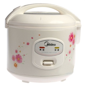 美的 YJ408D/408H 4升电饭煲 白色印花