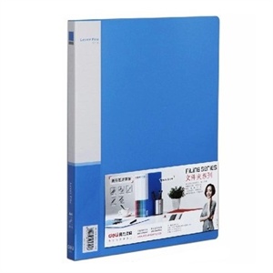 得力文具 办公用品 5301 单强力夹+插袋 【规格】A4