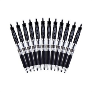 晨光文具中性笔K35 办公按动中性水笔 0.5MM 12支一装黑/蓝/红色