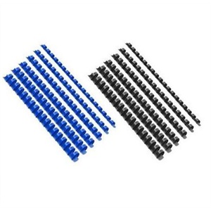 得力装订胶圈3835 21孔装订胶圈 10mm 100根/盒