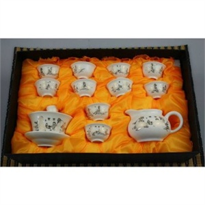 瑞恒逸品精美茶具金茶圣13件套