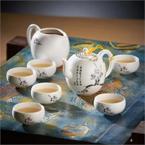 原装进口台湾茶具套装 黑梅8入壶 YCJ1103