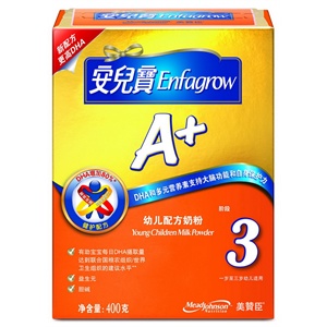 美赞臣 安儿宝A+奶粉3段400g(新品上市)
