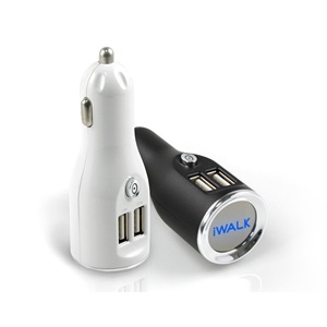 U拓iwalk iPhone4 3GS iPad 2 双USB输出苹果车充 车载充电器