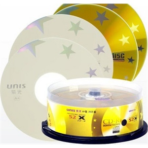 紫光 山水系列 CD-R 25片桶装 刻录光盘 刻录碟 空白刻录盘 正品