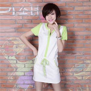 显瘦连衣裙韩都衣舍 2012夏季新款甜美显瘦短袖连衣裙NN2311L01
