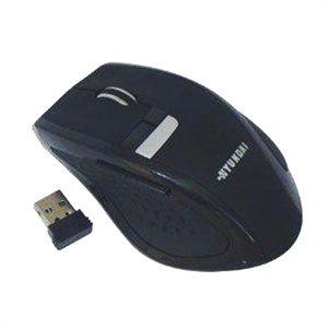 【当当销售配送】现代 HYUNDAI舞影系列F6(USB) 无线鼠标 2.4G 沉稳黑